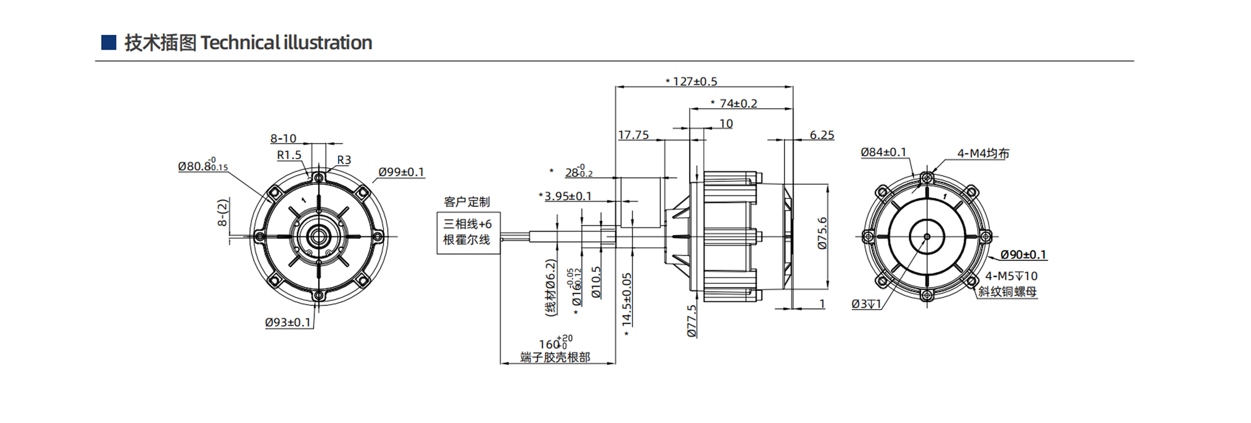 SG-2878轮毂减速电机(图2)